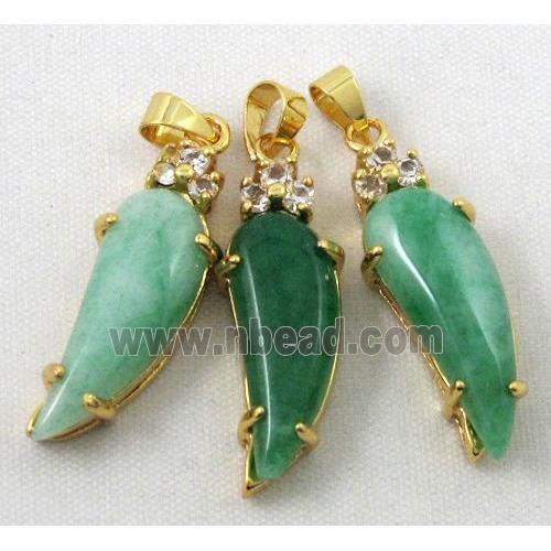 malaysian jade pendant, capsicum