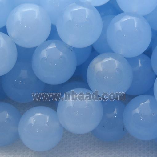 blue Spong Jade Beads, round