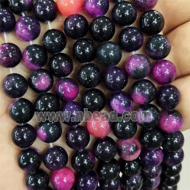 round Jade Beads, dye