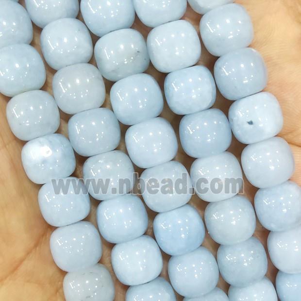 Lt.Blue Jade Barrel Beads Dye