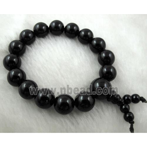 Stretch Jade bracelet, Black