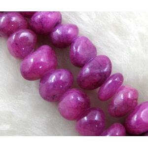 mashan jade bead chip, purple dye
