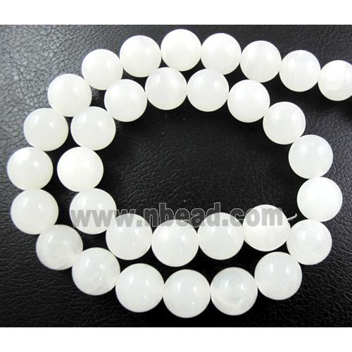 round white jade beads