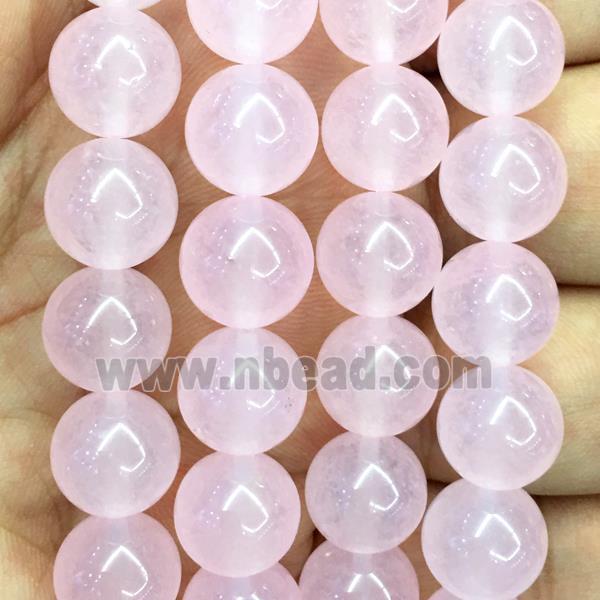 lt.pink Malaysia Jade beads, round