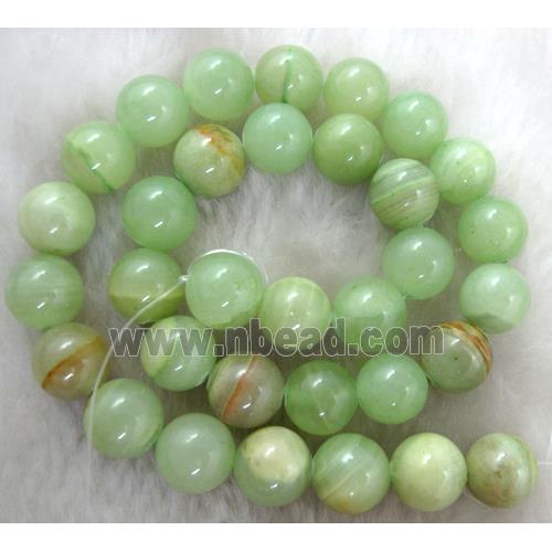 Round Jade gemstone, dye, stabile