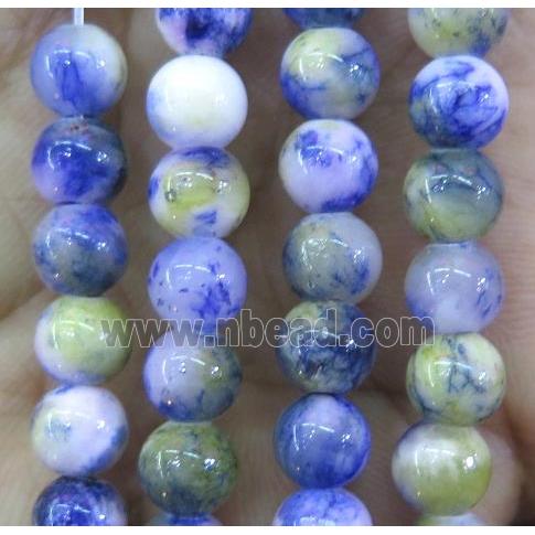 Persia Jade beads, round, stabile, colorful