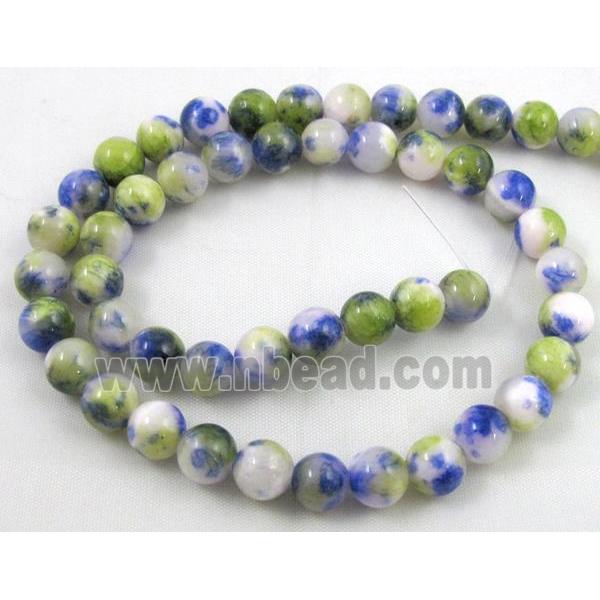 Persia Jade beads, round, stabile, colorful
