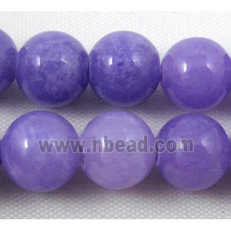 round lavender jade beads, stabile