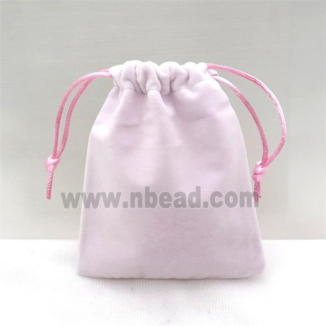 pink Velvet Jewelry Pouch