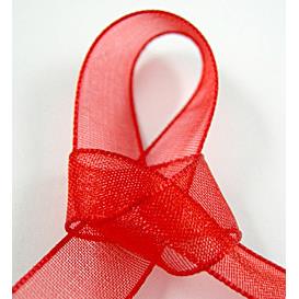 red Organza Ribbon Cord