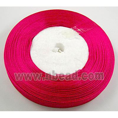 Organza Ribbon Cord, hot-pink