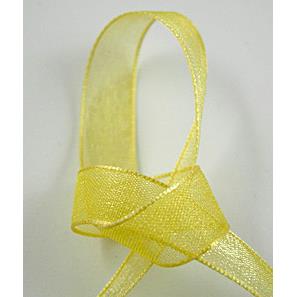 Organza Ribbon Cord, yellow