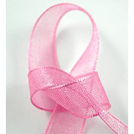 pink Organza Ribbon Cord, pink