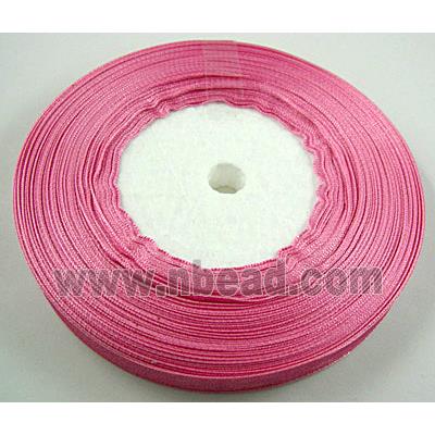 pink Organza Ribbon Cord, pink
