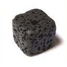 black Lava stone cube beads