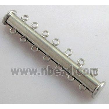 platinum plated 7-strand slide lock magnetic clasps