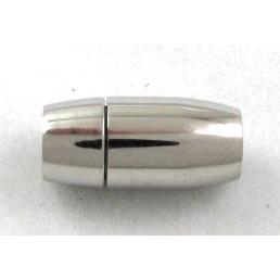 Stainless Steel Magnetic Clasp, platinum plated