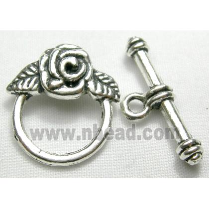 Tibetan Silver toggle clasps non-nickel
