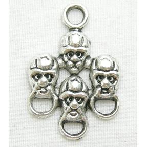 Skull pendants, Tibetan Silver Death-Head non-nickel