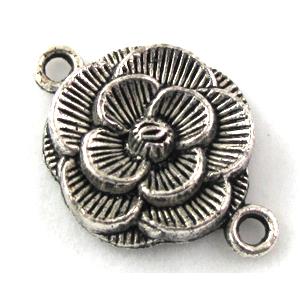 Connector, tibetan silver Non-Nickel