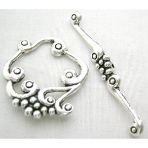 Tibetan Silver Toggle Clasps Non-Nickel