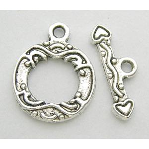 Tibetan Silver Toggle Clasps Non-Nickel