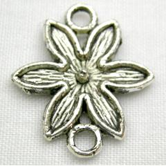 Tibetan Silver Flower links Non-Nickel