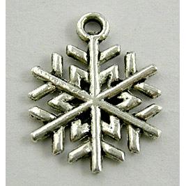 Tibetan Silver snowflake Charm Non-Nickel