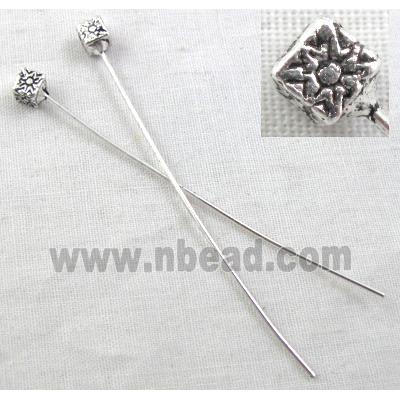Tibetan Silver pin Charms Non-Nickel