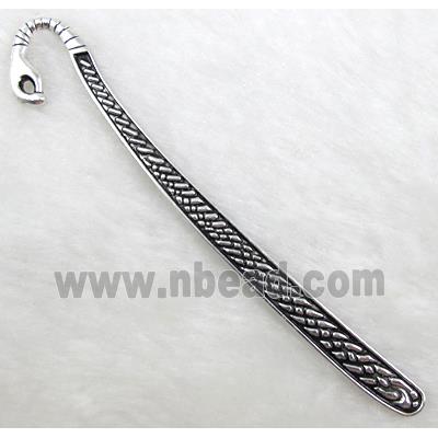 Snake Bookmark, Tibetan Silver Non-Nickel