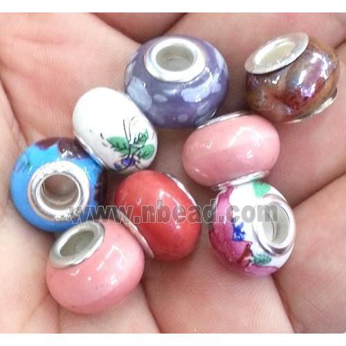 porcelain beads, mixed color