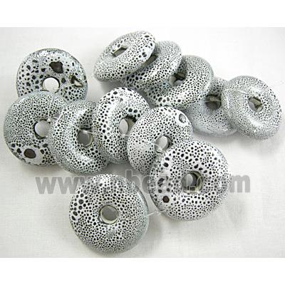 Oriental Porcelain Donuts Beads