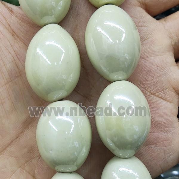 Khaki Porcelain Beads Rice Ceramic