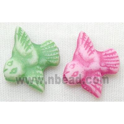 colorful Plastic Beads, mixed, birds