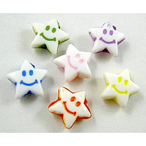 Colorful Plastic Star Beads