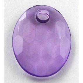 Acrylic Bead,Transparent, Purple