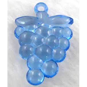 Acrylic pendant, grape, blue