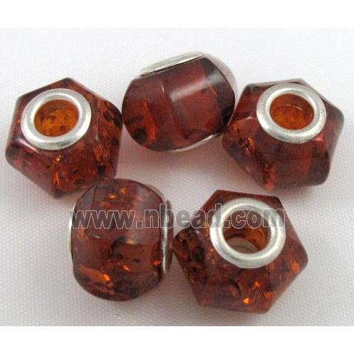 Amber Beads, NR, red