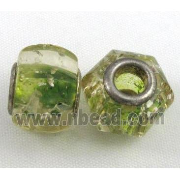 green Amber Beads, NR