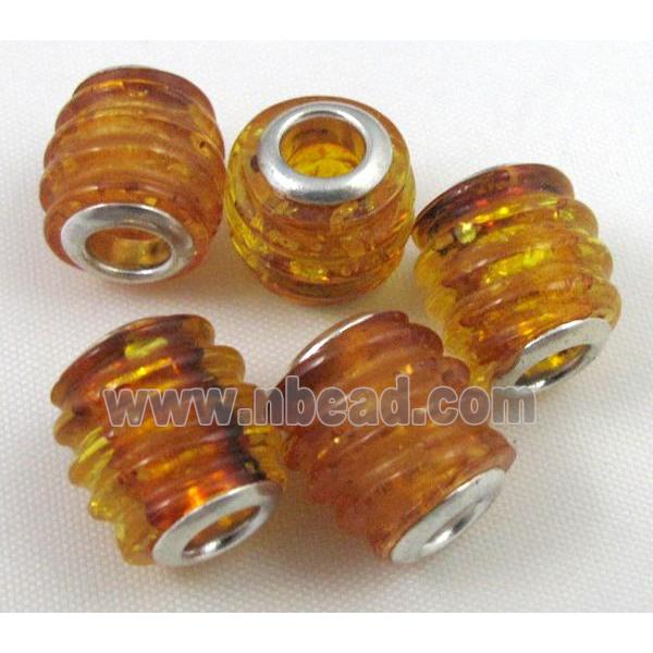 Amber Beads, NR, yellow
