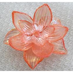 Resin Beads, Flower, AB-Color, Mixed