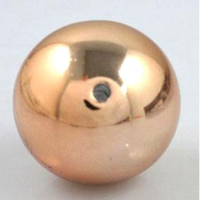 round plastic bead, gold, lead free and nickel free