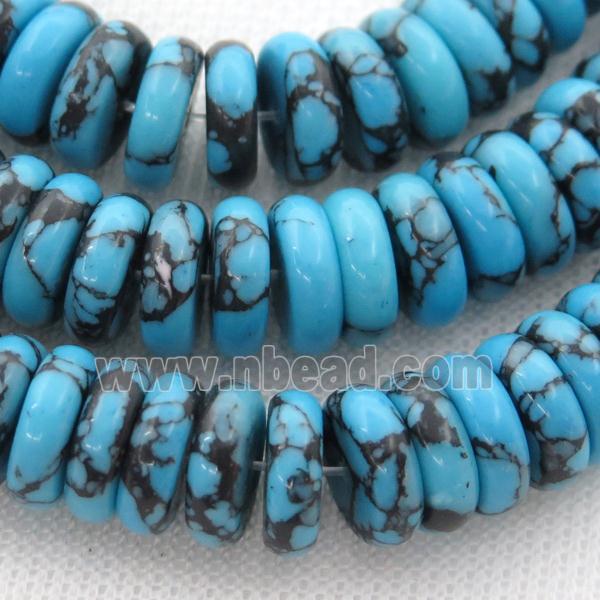 blue Assembled Turquoise heishi beads