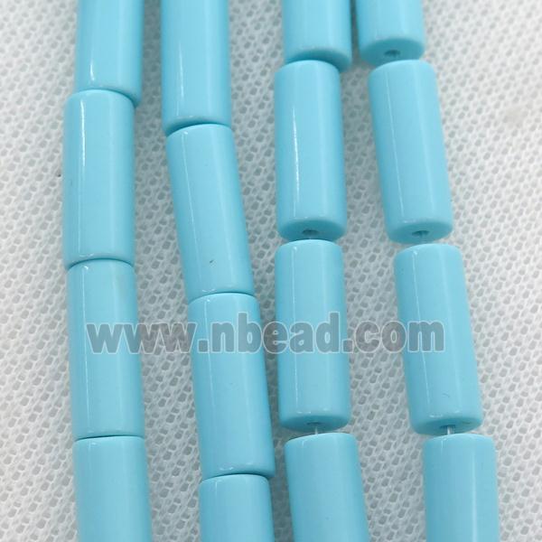 blue Synthetic Turquoiuse beads, tube