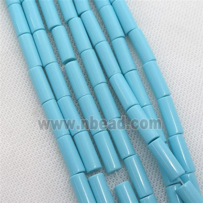 blue Synthetic Turquoiuse beads, tube