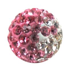 fimo beads with middle east rhinestone, pink