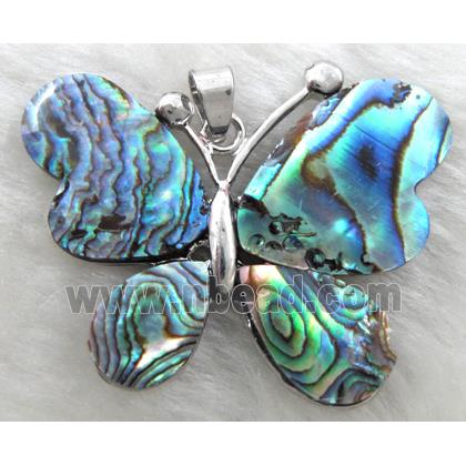 Paua Abalone shell pendant, mixed