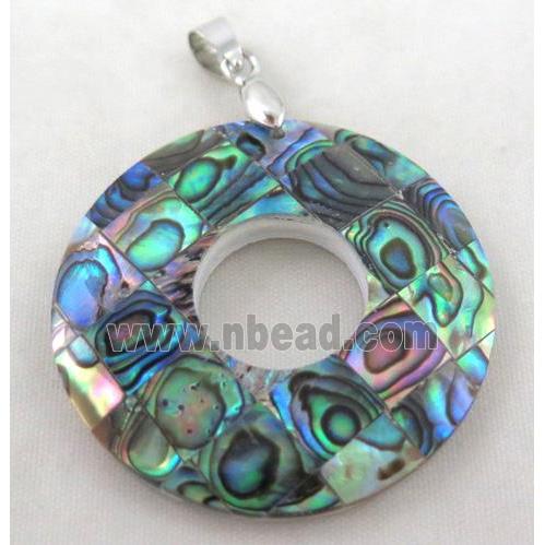 Paua Abalone shell pendant