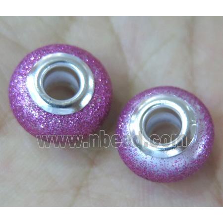 pearlized shell beads, matte rondelle