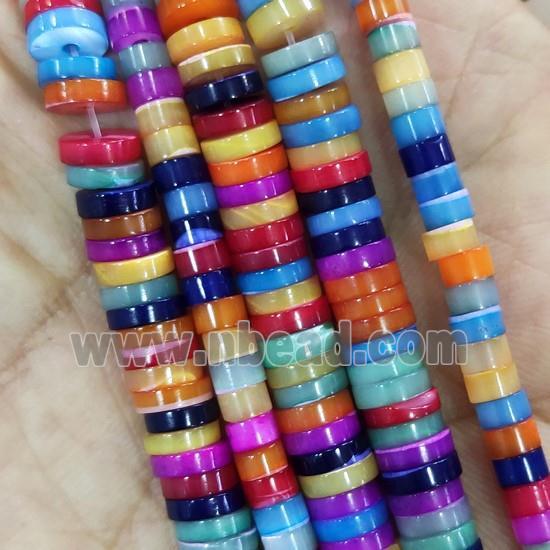 Shell Heishi Beads Dye Mixed Color